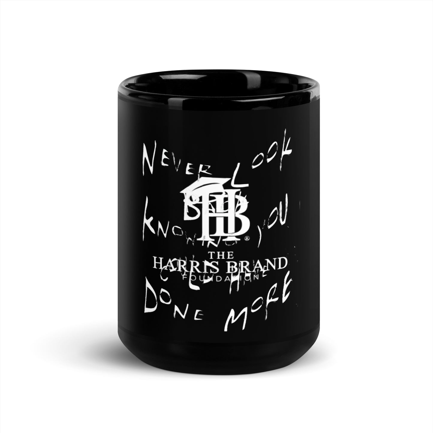 THBF Black Ceramic Mug "Never"